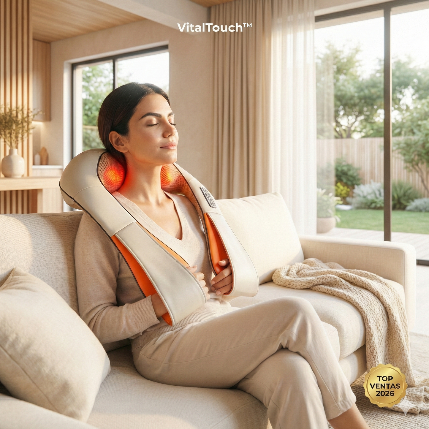 TheraNeck Pro™ - Masajeador Cervical Shiatsu 4D